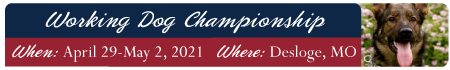 Working Dog Championship 2021